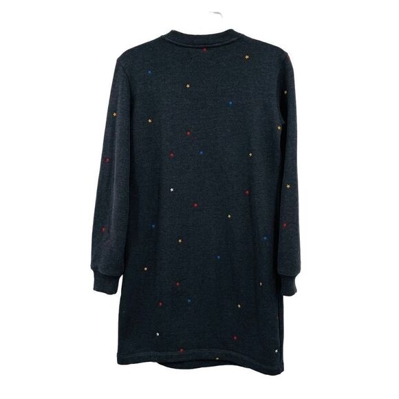 Lou & Grey Tunic Dress Gray with Stars Women's Size XXS - Picture 5 of 7